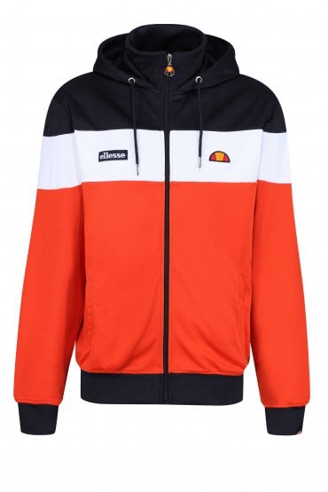 Caproni Hooded Track Jacket | Dark Orange