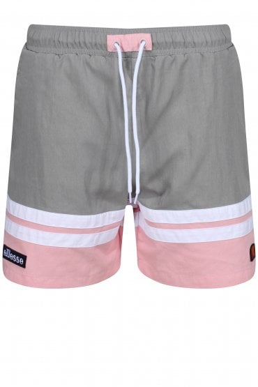 Cefalu Swim Shorts | Grey/Pink/White