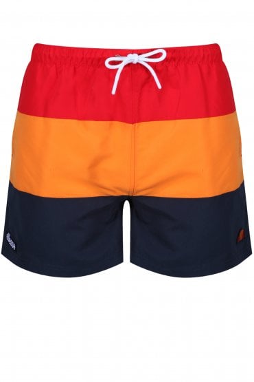 Cielo Swim Shorts | Red/Orange/Navy