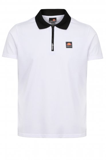 Dakoa Zipped Polo Shirt | White