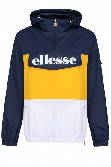 Domani 1/2 Zip OTH Hooded Jacket | Navy/Yellow