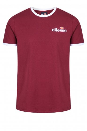 Meduno Ringer T-Shirt | Burgundy/White