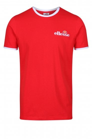 Meduno Ringer T-Shirt | Red/White