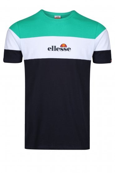 Ministry Crew Neck T-Shirt | Navy/Green/White
