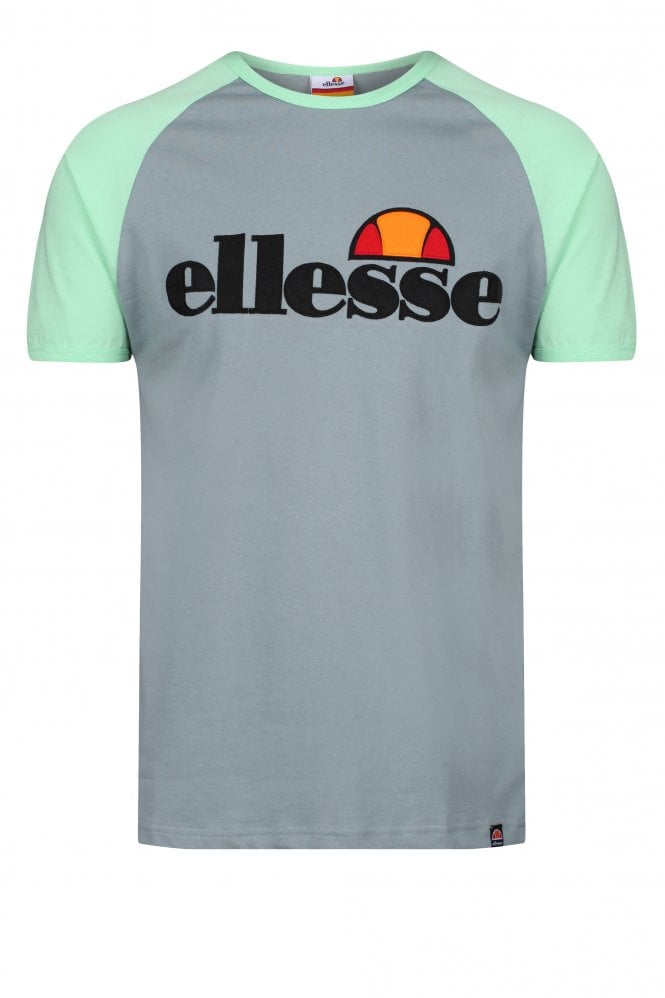 ELLESSE Piave Crew Neck T-Shirt | Grey/Green