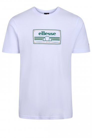 Rochetta Men's Crew Neck Logo T-Shirt | White