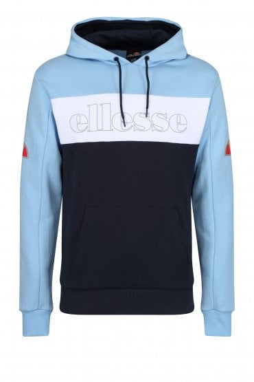 Thierry OTH Colour Block Hoodie | Light Blue/Navy/White