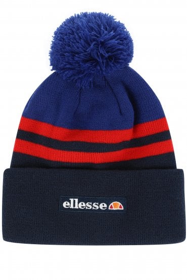 Valveri Pom Pom Beanie Hat | Navy/Red/Blue