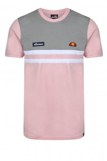Venire Stripe T-Shirt | Pink/Grey/White