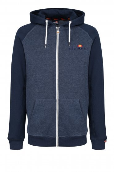 Wilder Zip Through Hoodie | Navy Marl