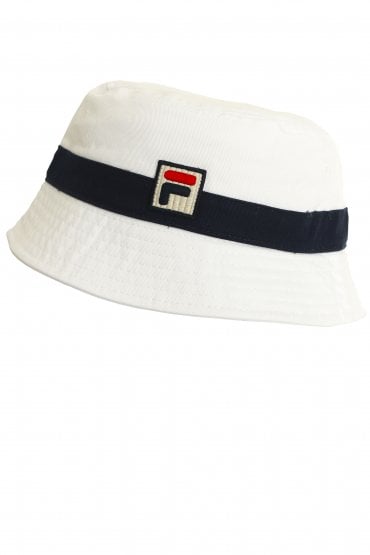 Basil Bucket Hat | White/Peacoat