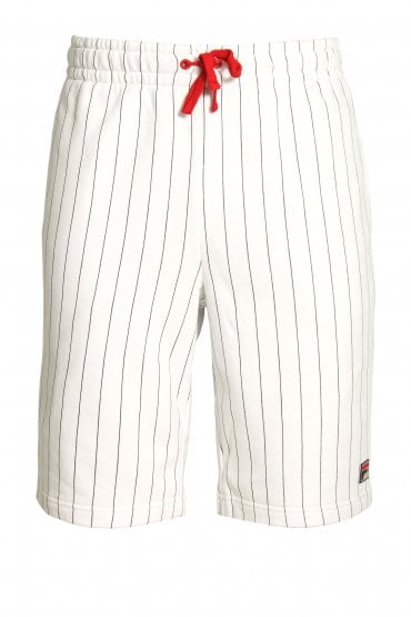 BB1 Pinstripe Shorts | White