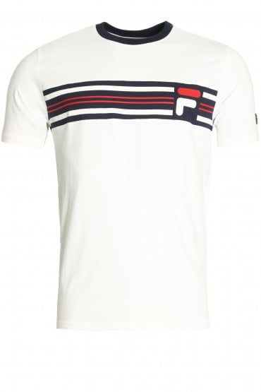 Bruno Cut & Sew Panel T-Shirt | White