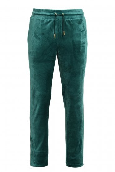 Cyrus Velour Track Pant Atlantic Deep/White