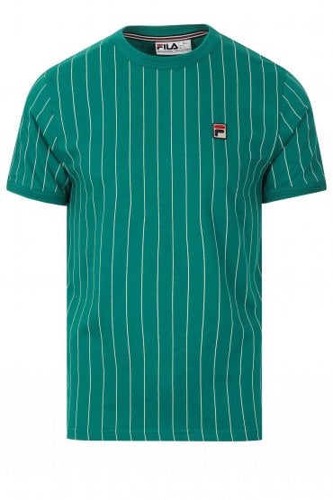 Guilo Pinstripe T-Shirt | Parasailing/White