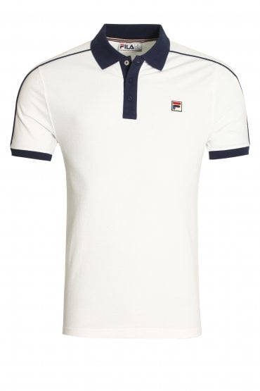 Klein Polo Shirt | White/Peacoat