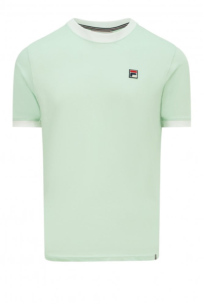 FILA VINTAGE Marconi Essential Ringer Mens Short Sleeve Cotton Crew Neck T-Shirt 