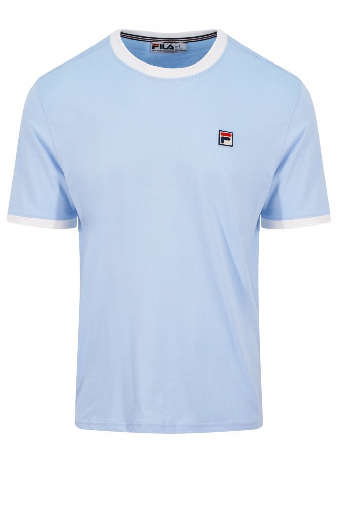 FILA VINTAGE Marconi Essential Ringer T-Shirt | Frozen Fjord White