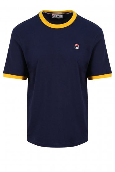 Marconi Essential Ringer T-Shirt | Peacoat/Gold Fusion