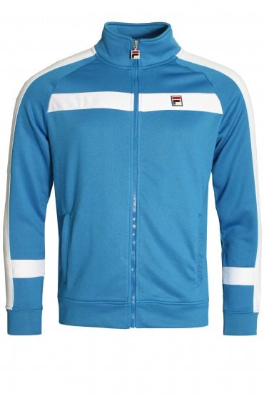Renzo Stripe Track Jacket | Directoire Blue/White