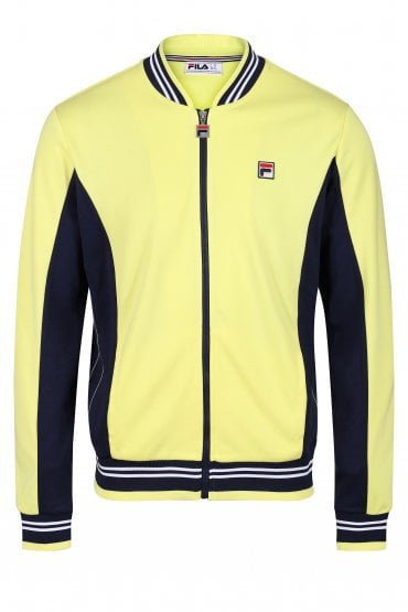 Settanta Baseball Mens Track Jacket | Limelight/Fila Navy