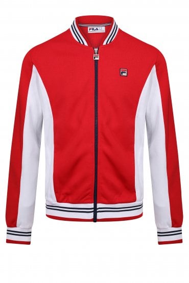 Settanta Mens Track Jacket | Red/White/Peacoat