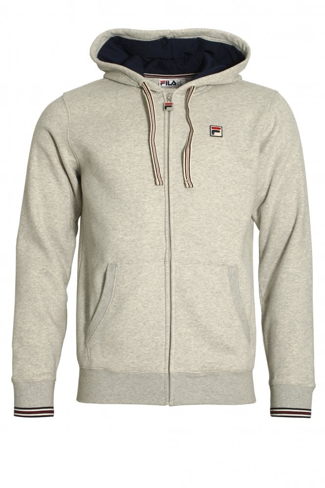 FILA VINTAGE Tenconi Zip Through Hoodie | Grey/Black