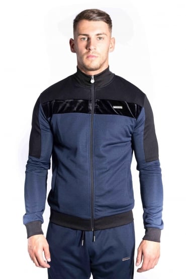 Invictus Funnel Neck Track Jacket | Navy