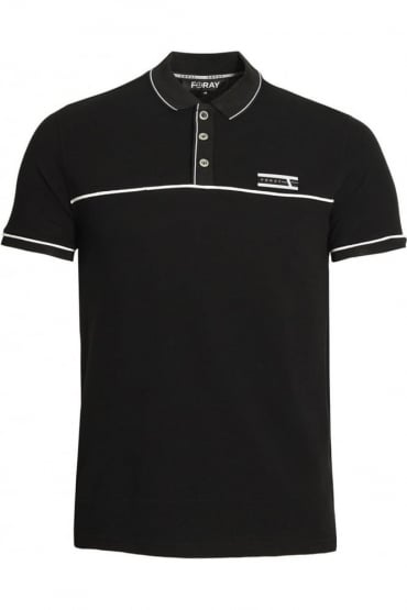 Jacquard Polo Shirt | Black