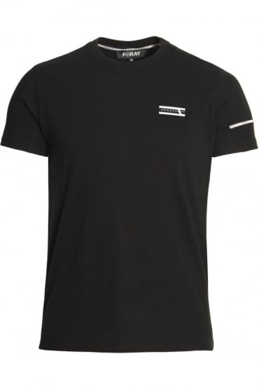Mega Tee with Reflective Stripe Black