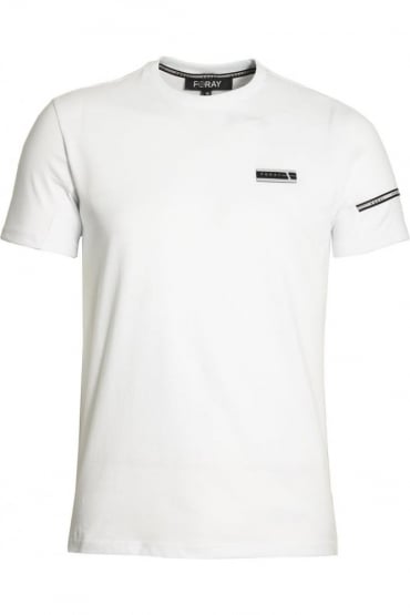 Mega Tee with Reflective Stripe White