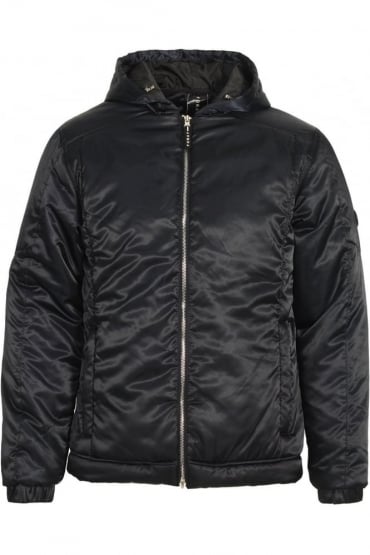 Oxygen Padded Military Hooded Jacket | Dark Navy