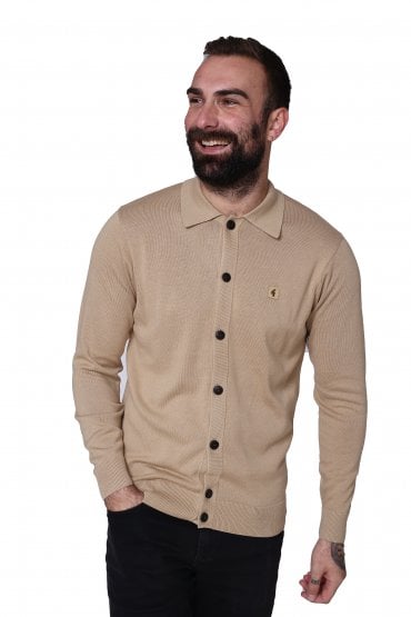 Azima Button Through Knit Cardigan | Caramel
