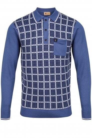 Canine Long Sleeve Doogtooth Polo | Riviera