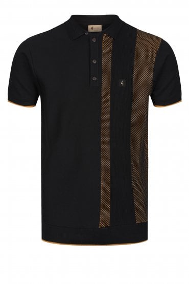 Cariboo Ottoman Birdseye Polo Shirt | Black