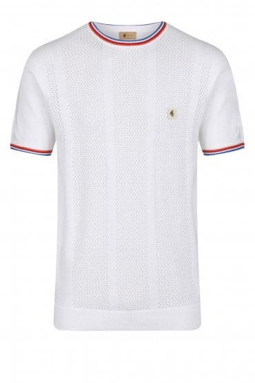Tablo Retro Knitted T-Shirt | White