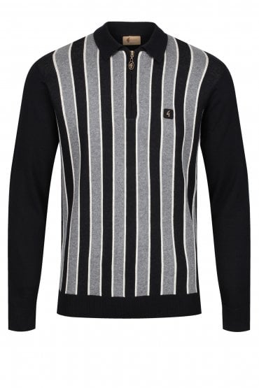 Touch Long Sleeve Polo Shirt | Black