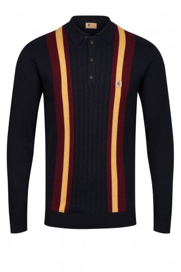 Tram Long Sleeve Polo Shirt | Navy Cadet