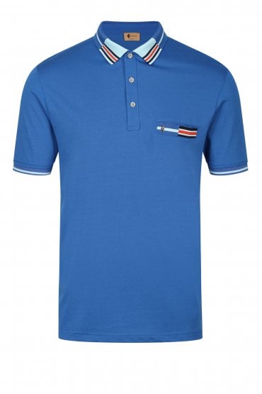 Boundary Jaquard Collar Polo Shirt | Cologne