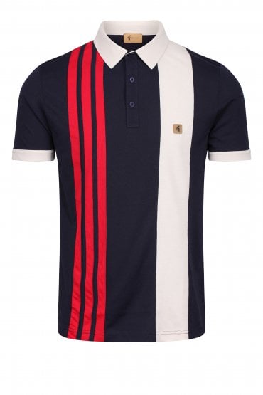 Honor Short Sleeve Jersey Cut n Sew Polo Shirt | Navy