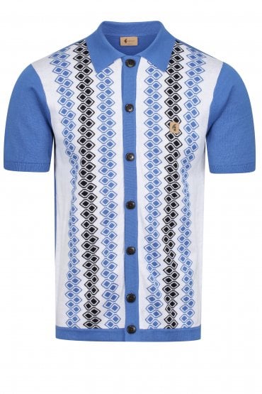 Olivier Button Through Knitted Polo Shirt | Carolina