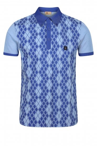 Stewart Oxford Button Down Men's  Polo Shirt | Pacific