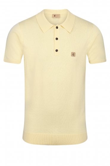 Vintage Jackson Knitted Men's Polo Shirt | Vanilla