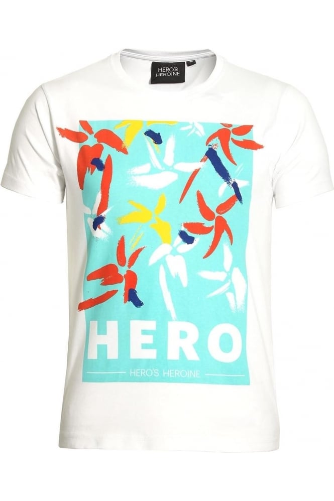 HEROS HEROINE Hibiscus Remix T-Shirt White
