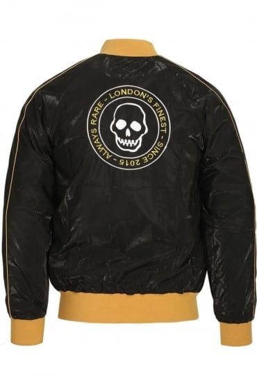 Liquid Shine Bomber Jacket | Black