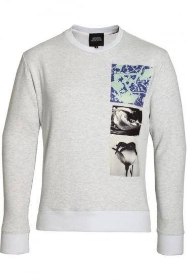 Patches Sweatshirt Grey Marl