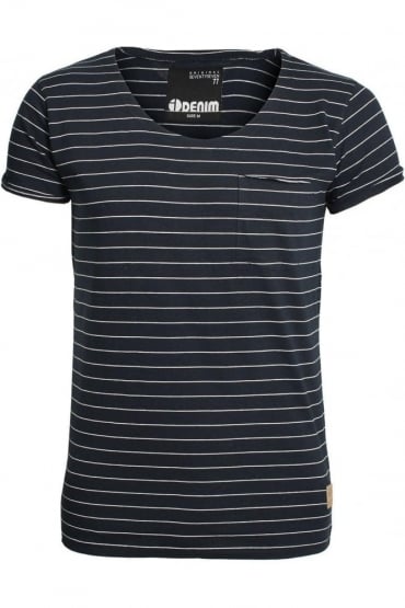 Mons Striped T-Shirt | Black