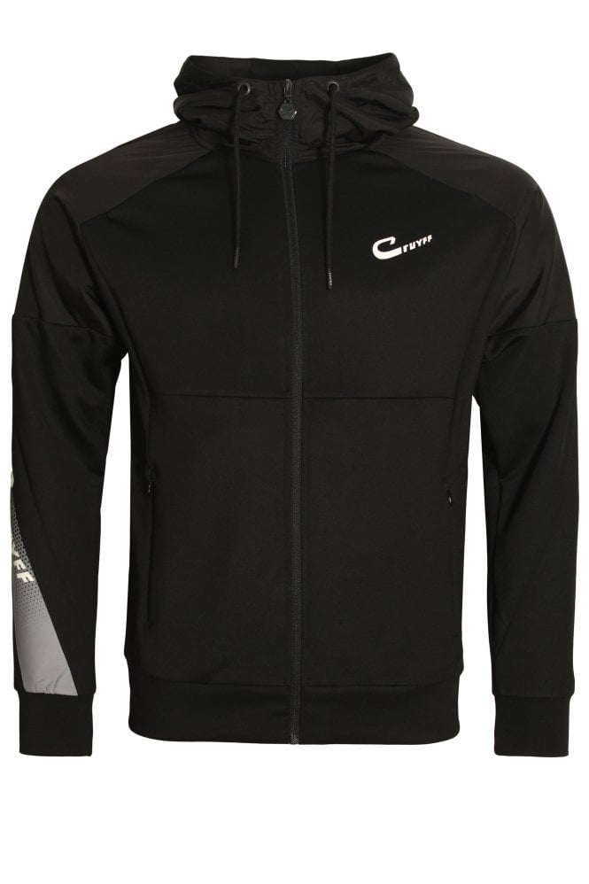JOHAN CRUYFF Avalade Zip Through Hoodie | Black