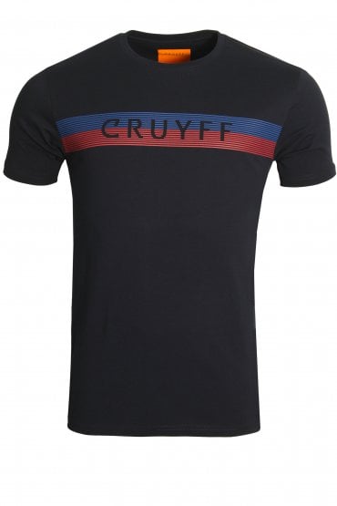 Hellenburg SS T-Shirt | Navy/royal blue/red
