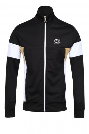 Henri Track Top | Black/White/Gold